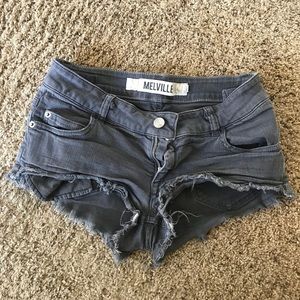 Brandy Melville Charcoal Jean Shorts